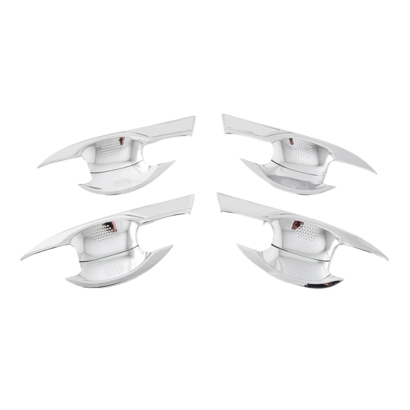 BERTGDA Zierleiste for die Seitentürgriffschale des Autos, passend for LEXUS, NX 250 350 350H 450H 2021–2024 Auto-Griffschalen-Abschirmung(Handle Cover(Chrome)) von BERTGDA