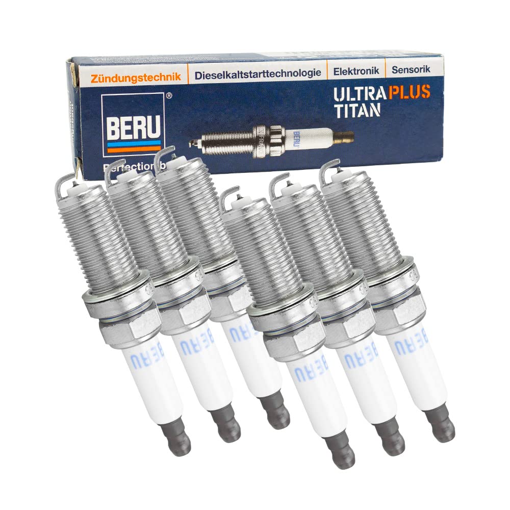 Beru Zündkerzen Set 6 Stück Upt14P Ultra Titan von BERU BY DRIV