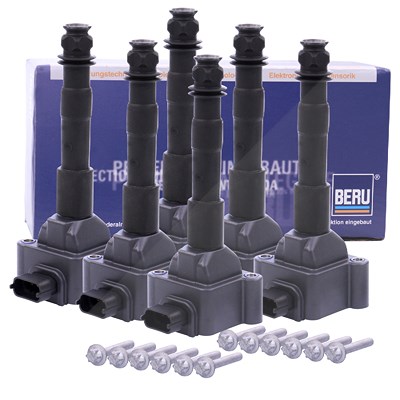 Beru 6x Stabzündspule Zündspule ZS178 für Porsche Beru 6x Stabzündspule Zündspule ZS178 für Porsche von BERU