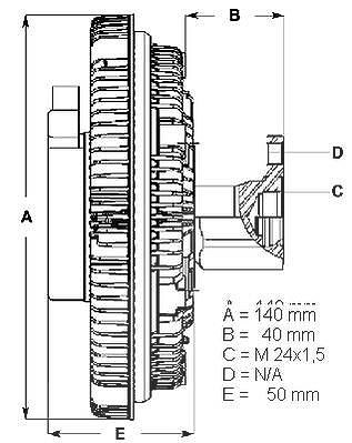 Beru Kupplung, Kühlerlüfter [Hersteller-Nr. LK015] von BERU