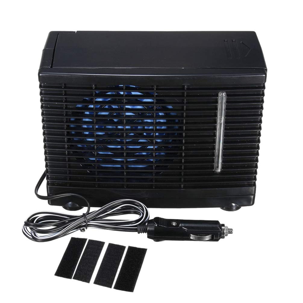BESPORTBLE 12V Mini Klimaanlage USB Tragbare Luftkühler Mobile Kleines Klimagerät mit Ventilator Kühler mit Zigarettenanzünder Adapter Auto Raumkühler für Fahrzeug LKW von BESPORTBLE