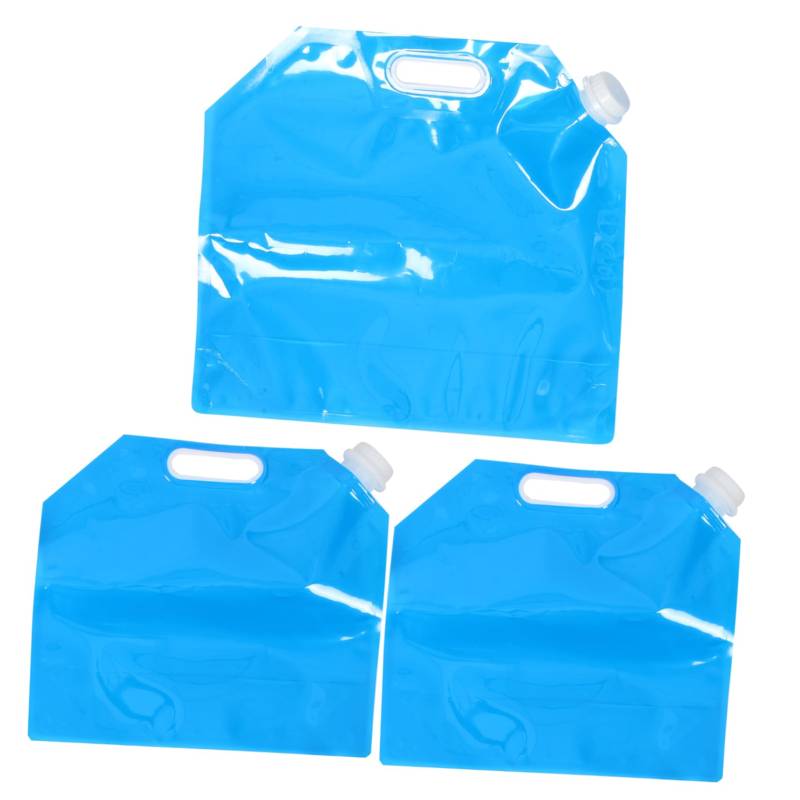 BESPORTBLE Faltbare Wasserflasche Für Die Reise 3 Stück 5 L 10 L Tragbarer Wasserbeutel Für Den Außenbereich Auslaufsicher von BESPORTBLE