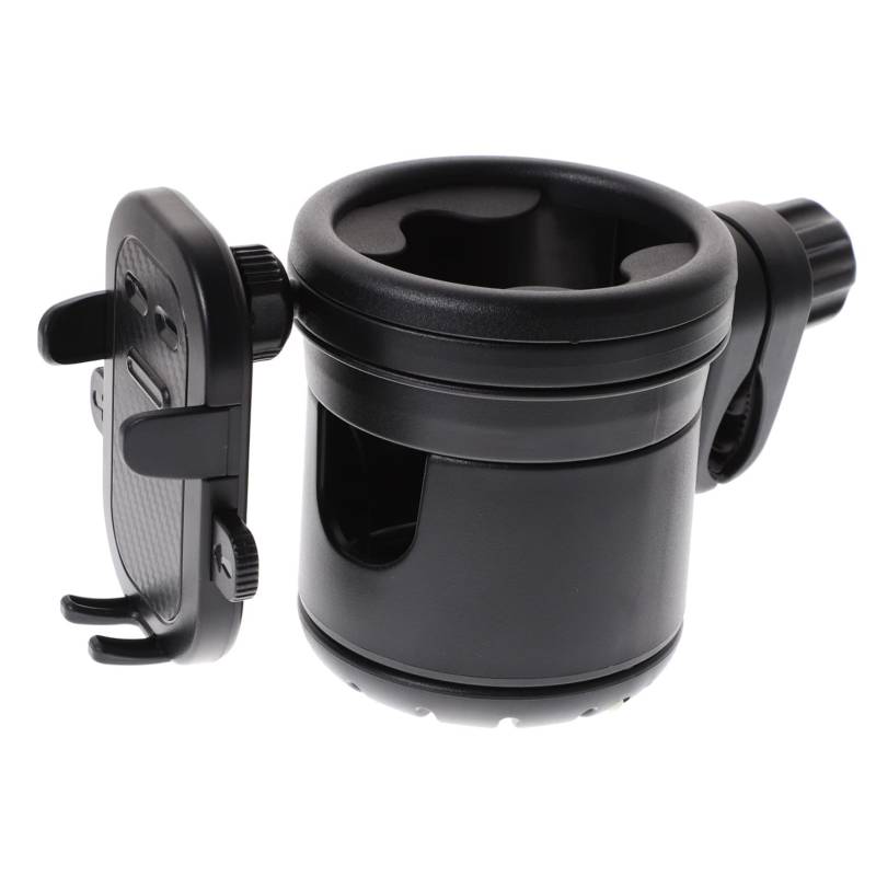 BESPORTBLE Kinderwagen Flaschenhalter Mit Telefonhalter Universeller Becherhalter Für Babyflasche Getränke Stabiler Praktischer Halter Für Fahrradtouren von BESPORTBLE