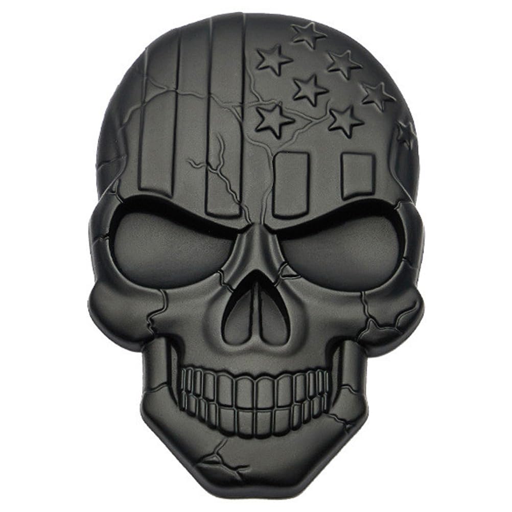 BESPORTBLE Usa Flagge Aufkleber Schwarz 3D-Totenkopf-Aufkleber aus Metall: Totenkopf-Logo auf Der Des Emblem-Abzeichen für Den Hinteren Kofferraum Totenkopf-Autoaufkleber Autoaufkleber-Zubehör 1 BESPORTBLE Usa Flagge Aufkleber Schwarz 3D-Totenkopf-Aufkleber aus Metall: Totenkopf-Logo auf Der Des Emblem-Abzeichen für Den Hinteren Kofferraum Totenkopf-Autoaufkleber Autoaufkleber-Zubehör 1 von BESPORTBLE