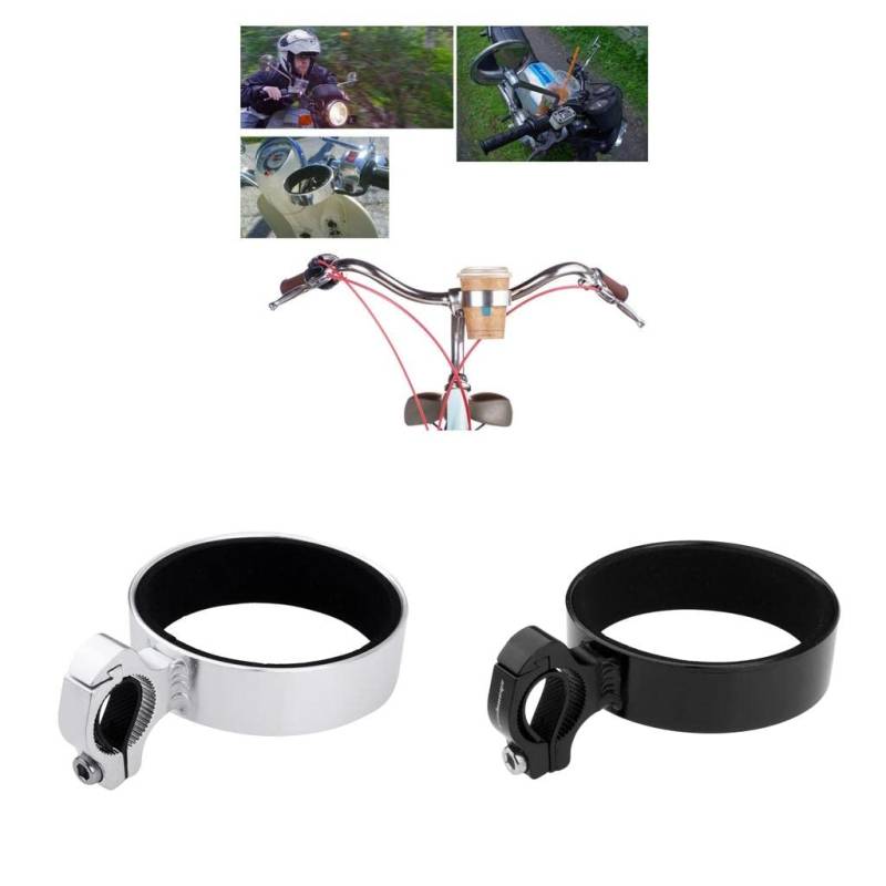 2 Pack Universal Fahrrad Wasser Kaffee Getränk Becherhalter Lenker Mount Schwarz Aluminiumlegierung von BESSTUUP