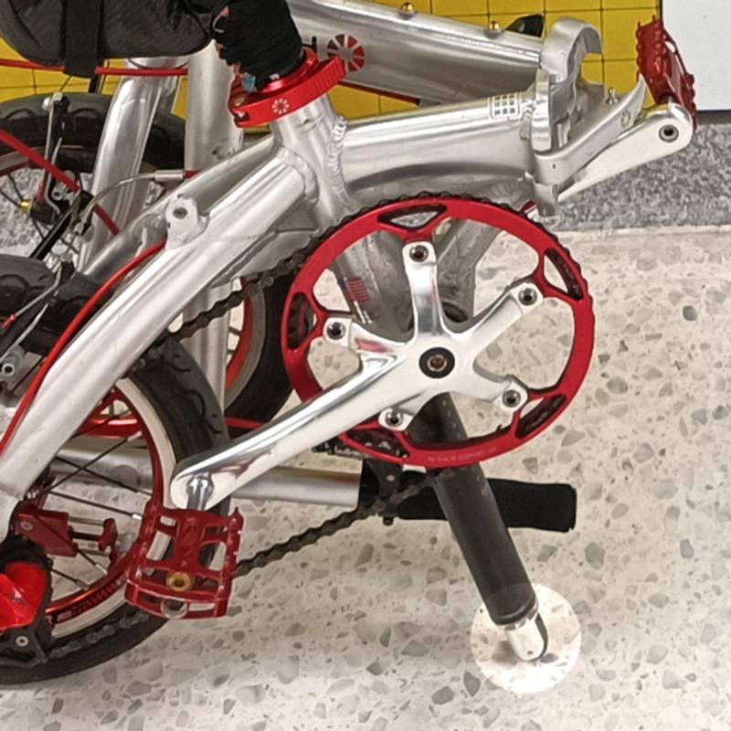 BESSTUUP 2 Stück Radrollen für faltbare Sattelstütze 33,9 mm Universal Rotation Aluminiumlegierung Kompatibel mit Dahon von BESSTUUP