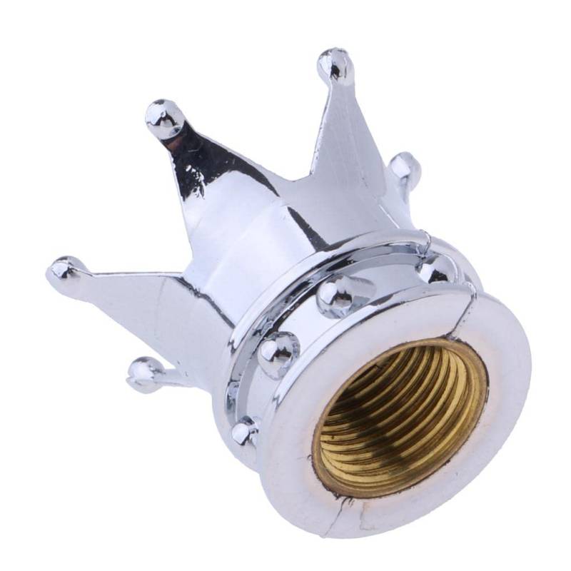 BESSTUUP Auto-Kronen-Luftventil-Staubkappe für Motorrad, Fahrrad, Reifen, Ventilabdeckung, universelle Passform, ABS-Kunststoff, Kupfergewinde, rostfrei von BESSTUUP