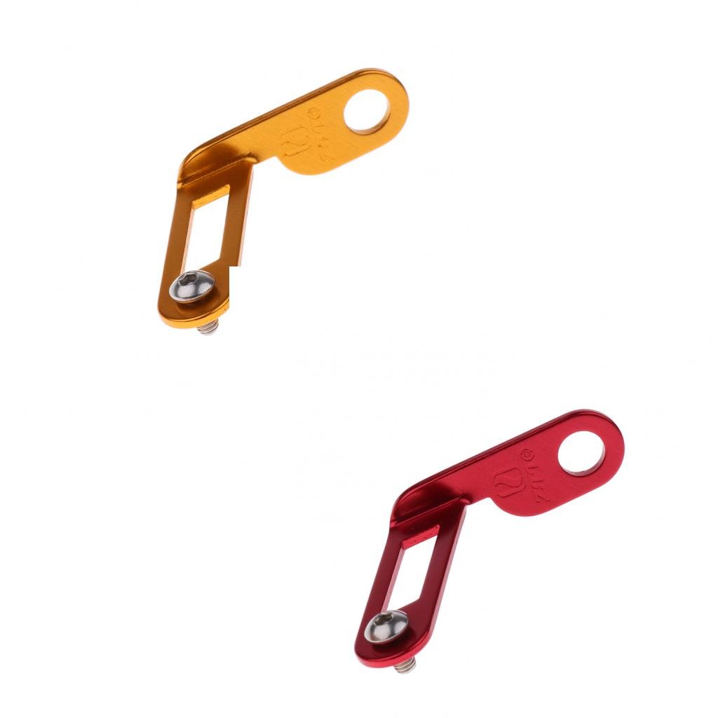 Fahrrad-Kennzeichenhalter, Aluminiumlegierung, Schnellspanner, Rot und Gold, 2 Stück Fahrrad-Kennzeichenhalter, Aluminiumlegierung, Schnellspanner, Rot und Gold, 2 Stück von BESSTUUP