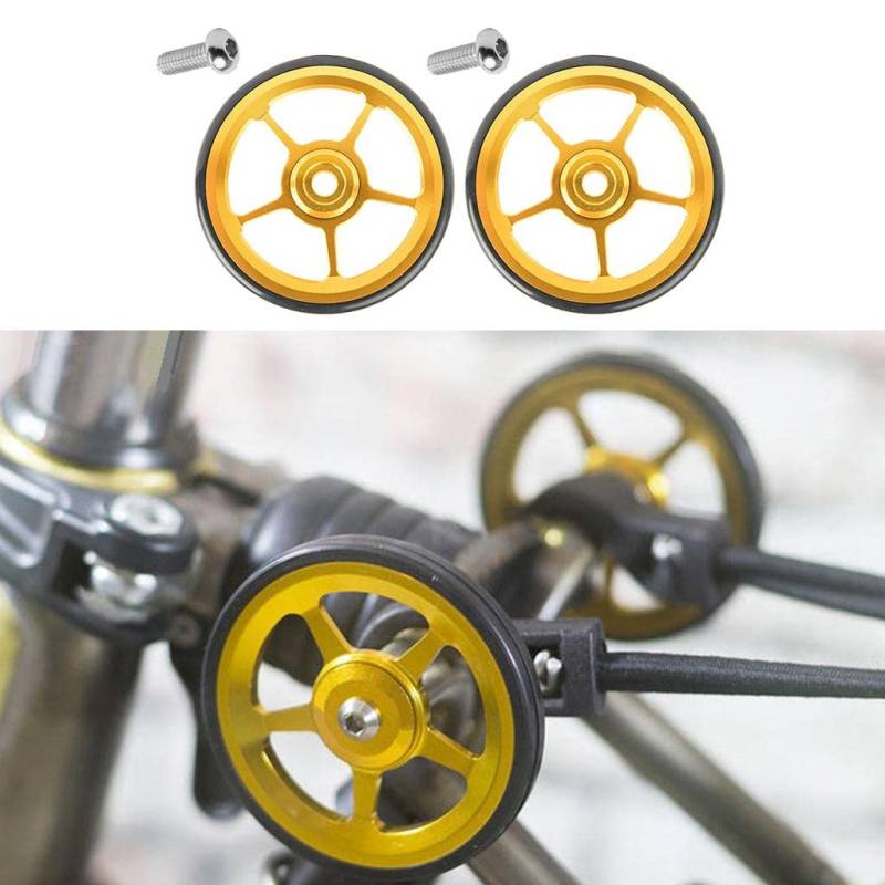 Leichtgewichtige Faltrad-Räder – 2 Aluminium-Legierungsräder mit M6-Befestigungsschrauben für Fahrrad-Modifikation oder Ersatzteile von BESSTUUP