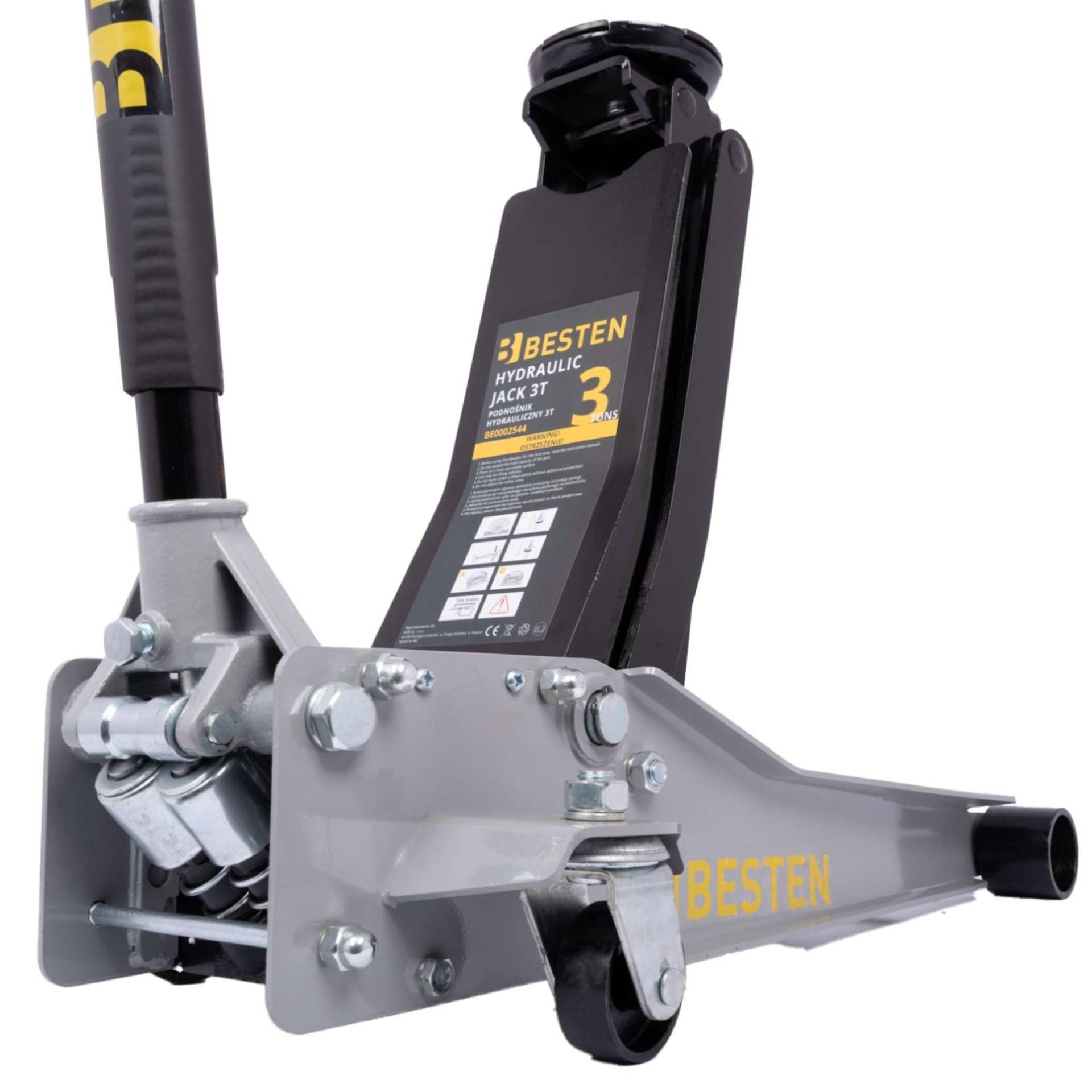BESTEN Auto Hebebühne Hydraulische Niedrigprofil-Frosch 3 Tönen Hebebereich 85-520mm, Räder 360, Doppelzylindermotor BESTEN Auto Hebebühne Hydraulische Niedrigprofil-Frosch 3 Tönen Hebebereich 85-520mm, Räder 360, Doppelzylindermotor von BESTEN