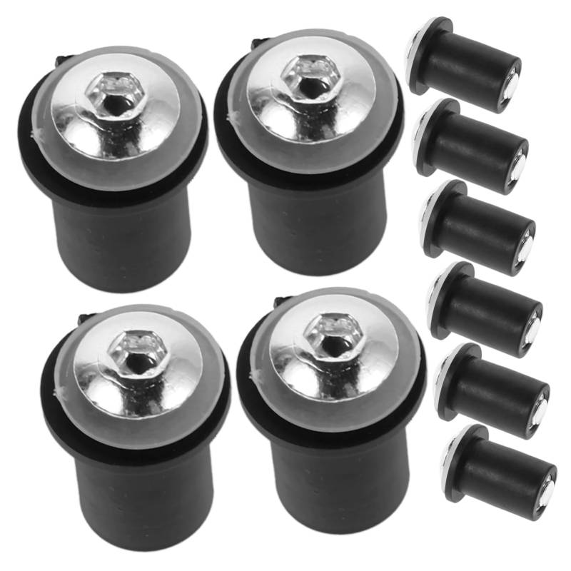 BESTOYARD 10Stücke Teiliges Windschutzscheiben Universelle Verkleidungsbefestigungsschrauben für Sportbikes Rostfreies Material Einfache Installation Stilvolles Design Schutz von BESTOYARD
