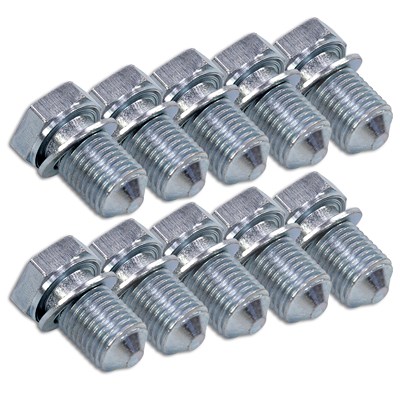 Bestprice 10x Ölablass-Schraube inkl. Dichtung für Audi, Chrysler, Dodge, Ford, Jeep, Mitsubishi, Porsche, Seat, Skoda, VW Bestprice 10x Ölablass-Schraube inkl. Dichtung für Audi, Chrysler, Dodge, Ford, Jeep, Mitsubishi, Porsche, Seat, Skoda, VW von BESTPRICE