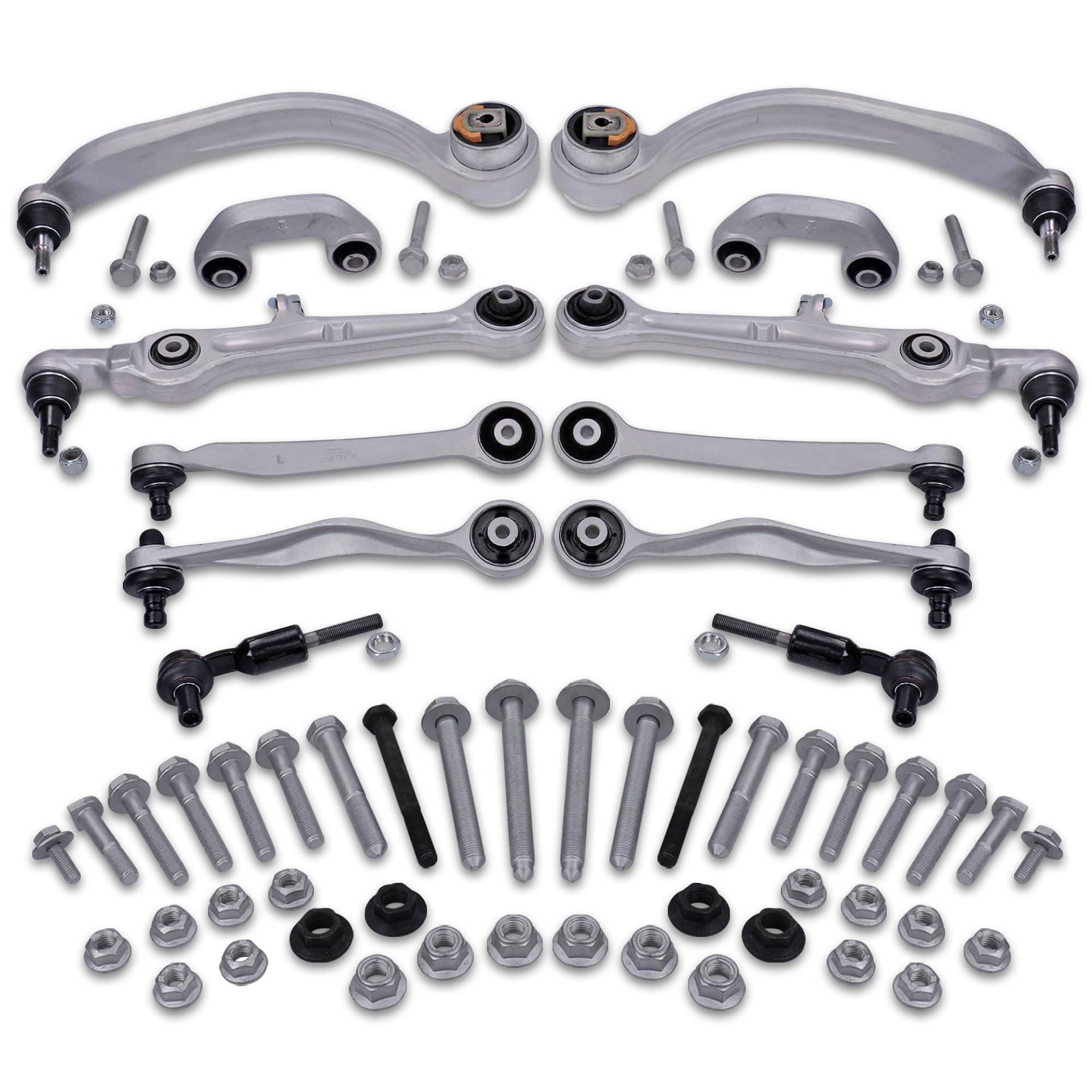 1x Querlenkersatz Reparaturset Vorderachse 14-teilig MIT 4X QUERLENKER OBEN HINTEN/VORNE LINKS/RECHTS +4X QUERLENKER UNTEN HINTEN/VORNE LINKS/RECHTS +2X KOPPELSTANGE +2X SPURSTANGENKOPF +1X SCHRAUBENS 1x Querlenkersatz Reparaturset Vorderachse 14-teilig MIT 4X QUERLENKER OBEN HINTEN/VORNE LINKS/RECHTS +4X QUERLENKER UNTEN HINTEN/VORNE LINKS/RECHTS +2X KOPPELSTANGE +2X SPURSTANGENKOPF +1X SCHRAUBENS von BESTPRICE