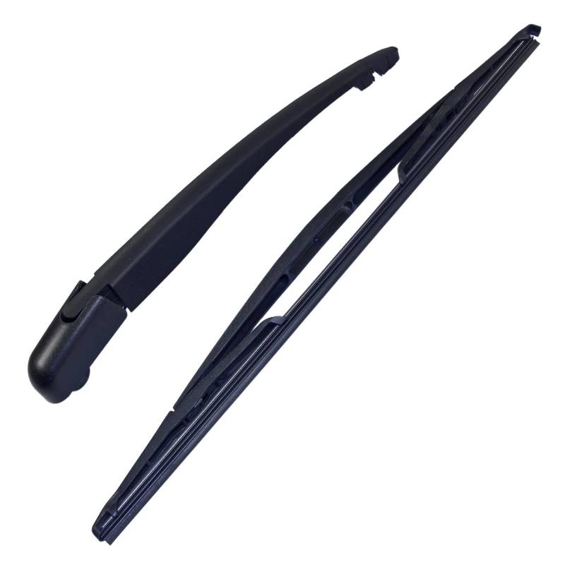 BESTPRICE 1x Set Heckwischerarm + Wischerblatt + Abdeckkappe, Wischer Heckwischerarm Wischblatt Scheibenwischer Heckwischer Heckscheibenwischer 330 mm Länge, 3 Stück von BESTPRICE