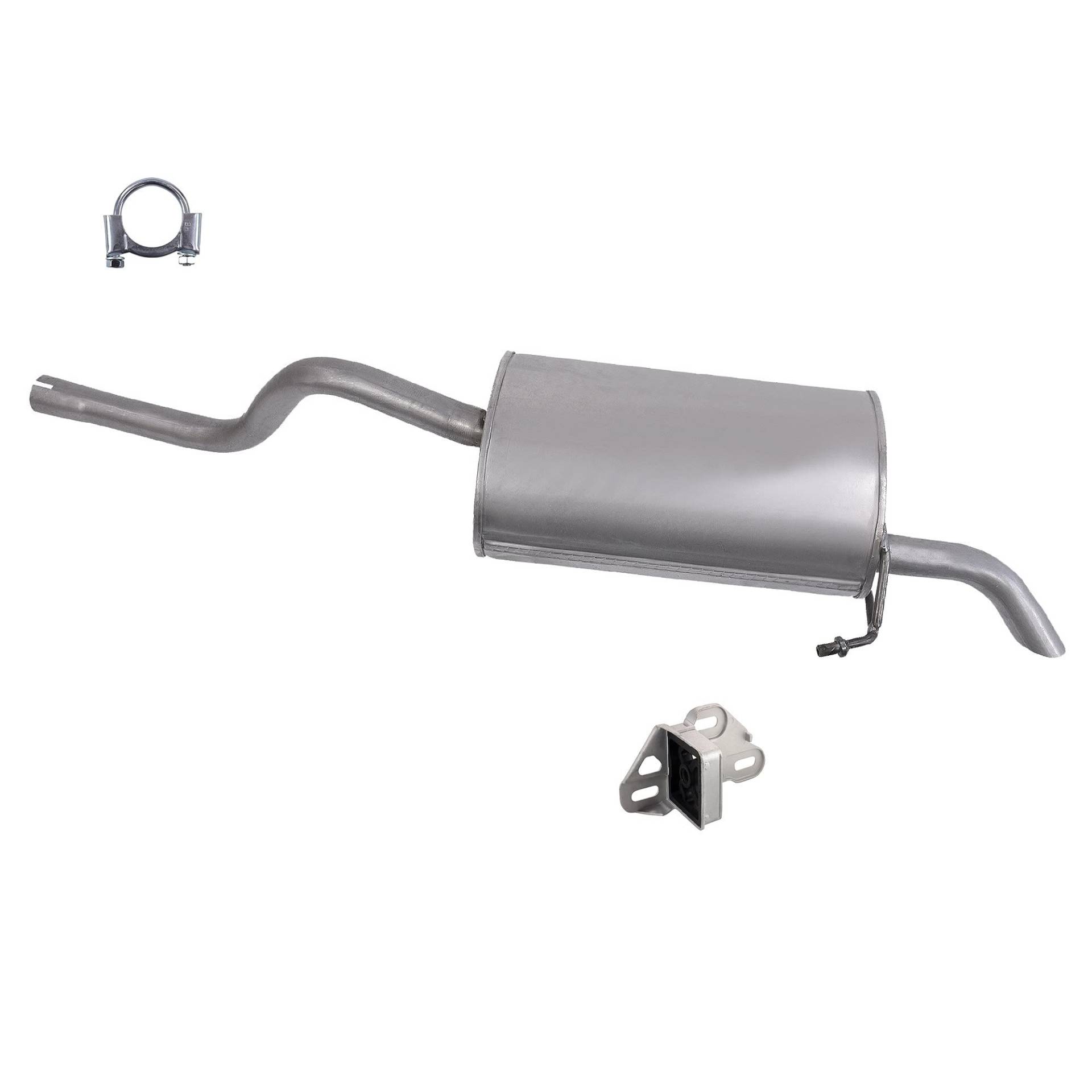 BESTPRICE Auspuff Schalldämpfer Set 1x Endschalldämpfer, mit Montagematerial Kompatibel mit RENAULT CLIO II (BB_, CB_) BESTPRICE Auspuff Schalldämpfer Set 1x Endschalldämpfer, mit Montagematerial Kompatibel mit RENAULT CLIO II (BB_, CB_) von Homry