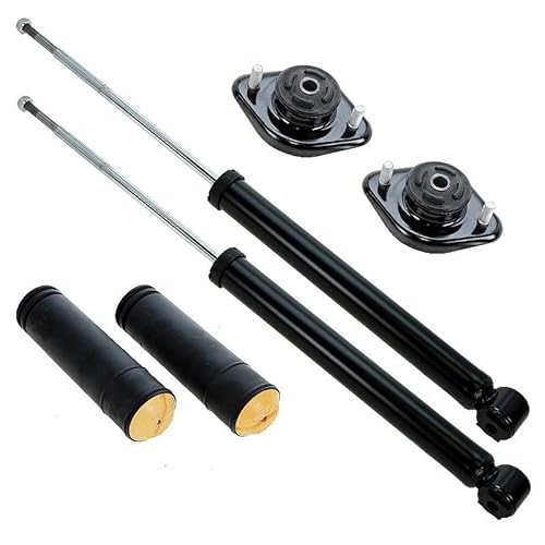 2 Stossdämpfer inkl. Domlager mit Distanzscheiben und Staubschutz-Set Hinterachse von ENVA MADE FOR QUALITY