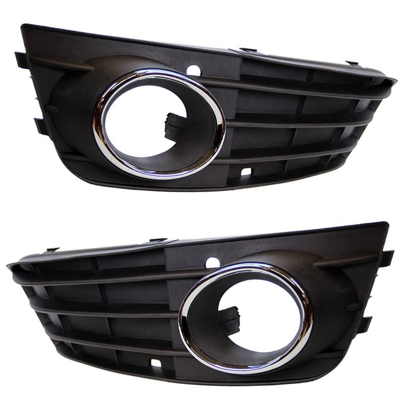 BESTPRICE 2x Blende Gitter Halterung Halter Nebelscheinwerfer für Stoßstange vorne links + rechts von BESTPRICE