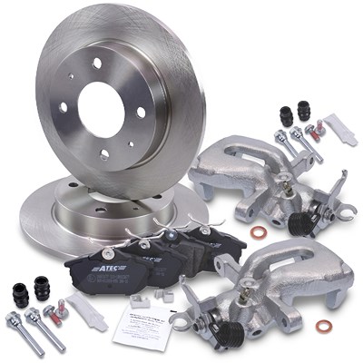 Bestprice 2x Bremsscheibe +Beläge +Bremssättel Hinterachse für Mitsubishi, Smart Bestprice 2x Bremsscheibe +Beläge +Bremssättel Hinterachse für Mitsubishi, Smart von BESTPRICE