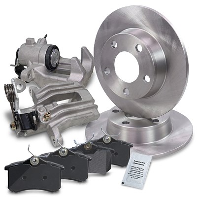 Bestprice 2x Bremsscheibe +Beläge +Bremssättel Hinterachse für Audi von BESTPRICE