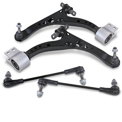 Bestprice 2x Querlenker + 2x Koppelstange vorne für Opel von BESTPRICE