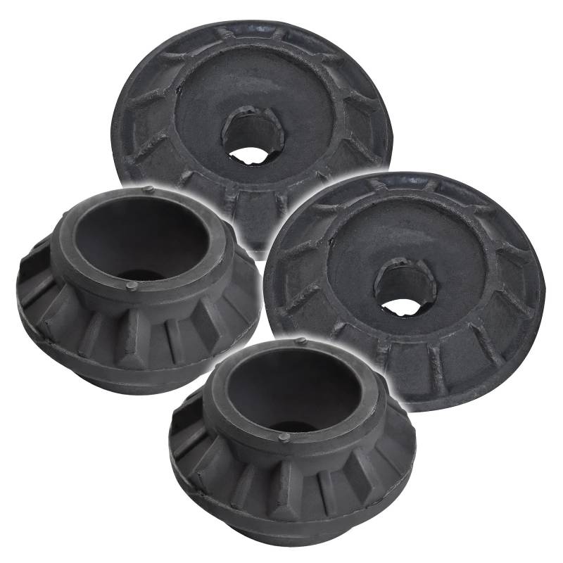 BESTPRICE 4x Domlager hinten oben & unten Kompatibel mit SEAT CORDOBA, IBIZA, TOLEDO, VW CORRADO, GOLF 2, GOLF 3, JETTA, PASSAT B2, POLO, VENTO (1H2) von ATEC Germany