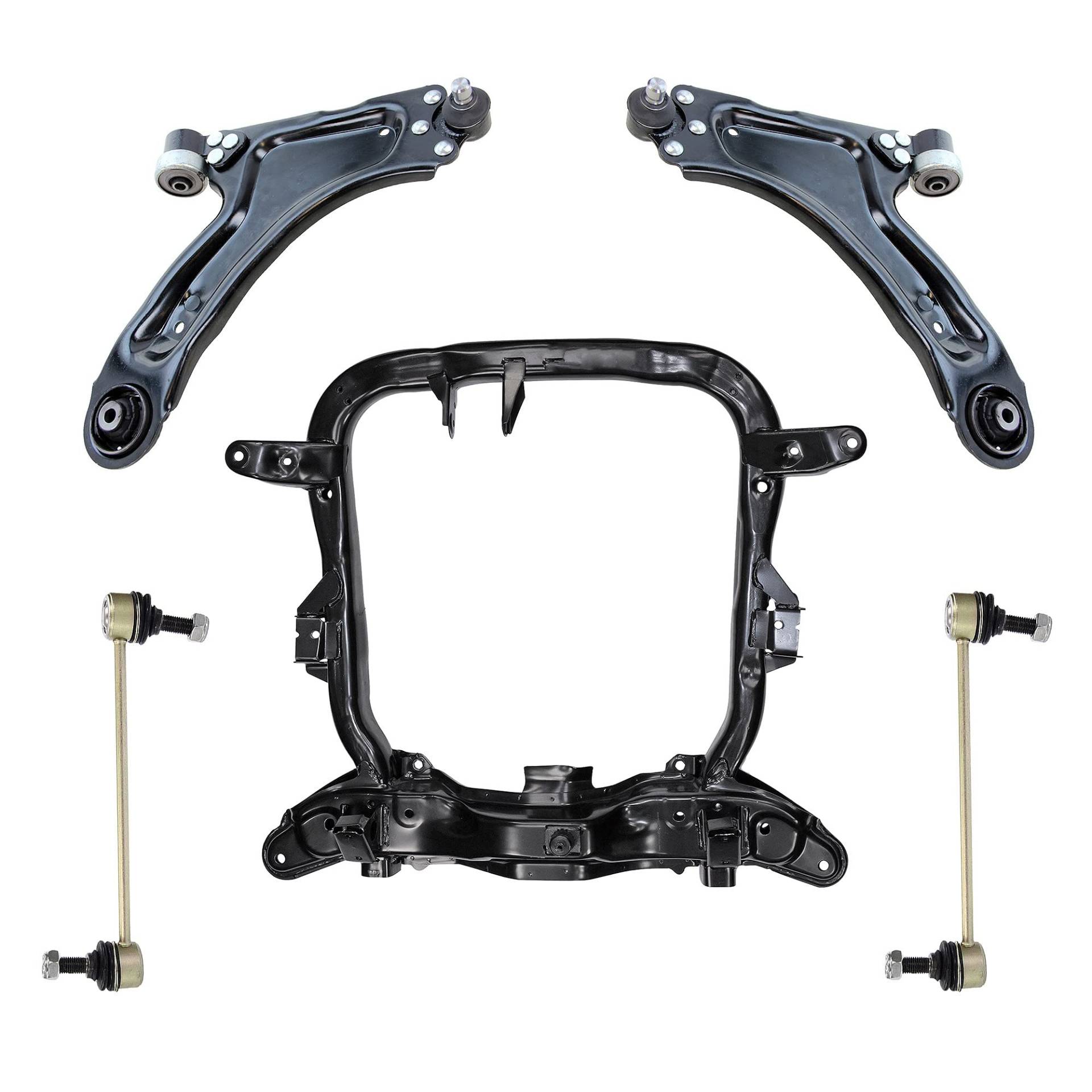BESTPRICE 1x Achskörper vorne Motorträger, 1x Querlenker links, 1x Querlnker rechts, 2x Koppelstange Kompatibel mit OPEL COMBO Kasten/Großraumlimousine,COMBO Tour,CORSA C (X01), TIGRA TwinTop (X04) von BESTPRICE