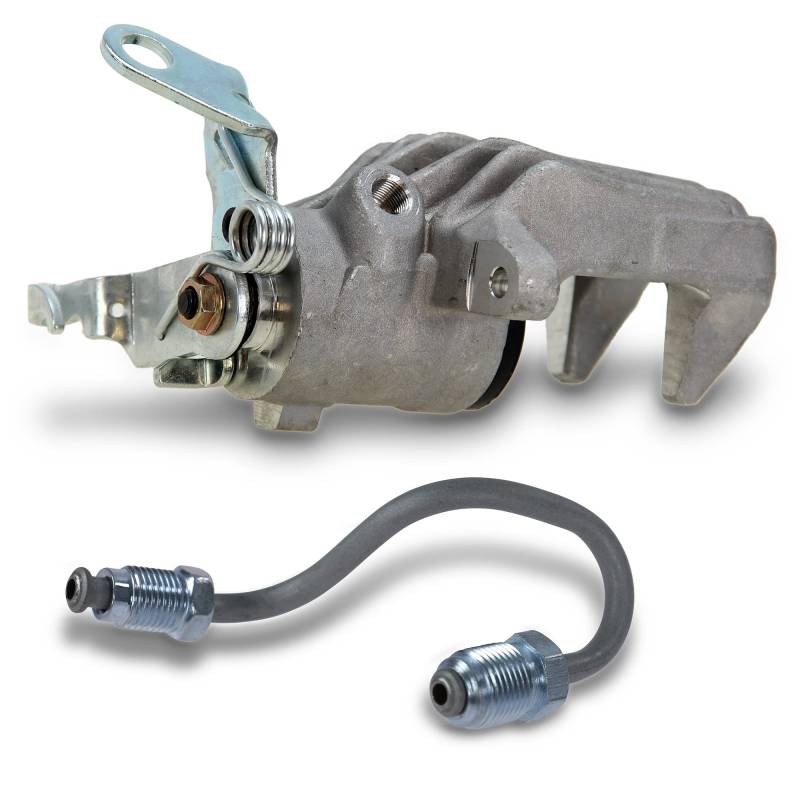 BESTPRICE 1x Bremssattel hinten links Bremszange Faustsattel ohne Halter, inkl. Bremsrohr Bremsleitung, Kompatibel mit A udi A3 (8P1), A3 Cabriolet (8P7), A3 Sportback (8PA), SEAT ALTEA (5P1), ALTEA X von BESTPRICE