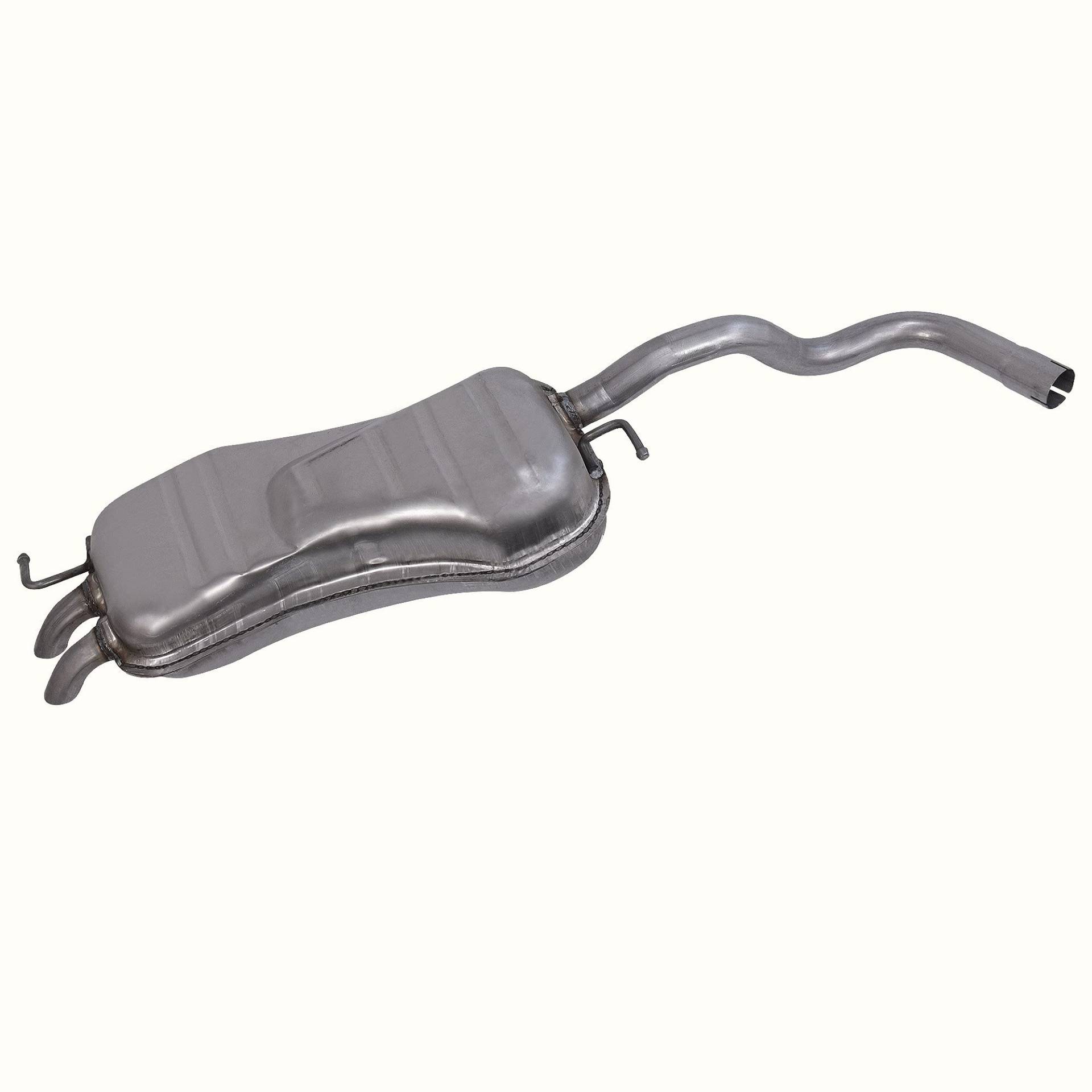 BESTPRICE 1x Endschalldämpfer Kompatibel mit AUDI A3 (8L1), SEAT LEON (1M1), VW GOLF 4 (1J1), NEW BEETLE (9C1, 1C1), NEW BEETLE Cabriolet (1Y7) von Homry