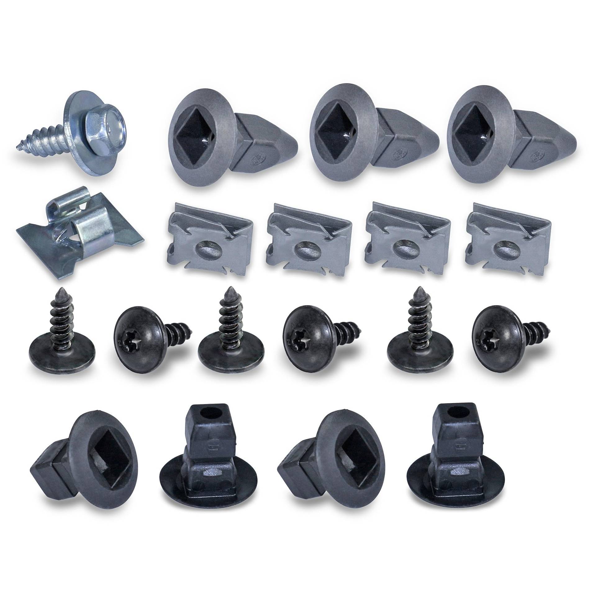 BESTPRICE 1x Montagesatz, Kotflügel mit Schrabuben, Radlaufclips usw Kompatibel mit VW GOLF 4 (1J1), GOLF 4 Variant (1J5) von BESTPRICE