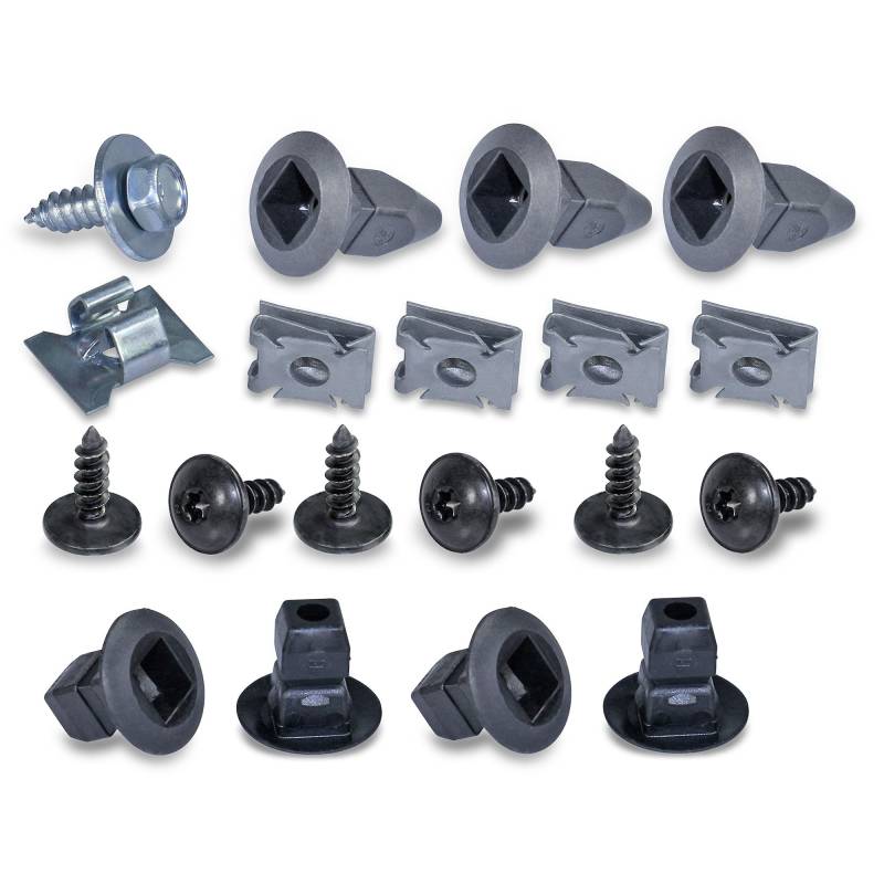 BESTPRICE 1x Montagesatz, Kotflügel mit Schrabuben, Radlaufclips usw Kompatibel mit VW GOLF 4 (1J1), GOLF 4 Variant (1J5) von BESTPRICE