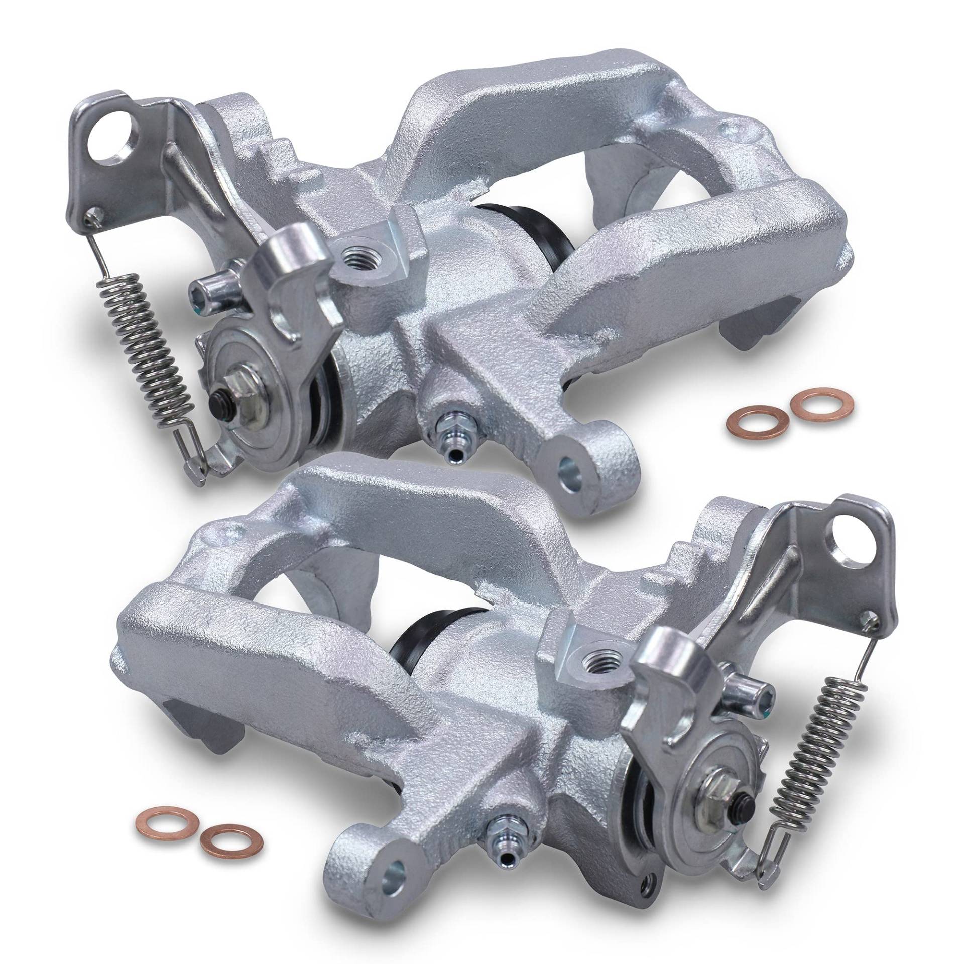 BESTPRICE 2x Bremssattel hinten links und rechts Bremszange ohne Halter Faustsattel, CHEVROLET AVEO (T300), CRUZE (J300)(J305)(J308), TRAX; OPEL ASTRA J(P10), CASCADA (W13), MOKKA (J13) von BESTPRICE