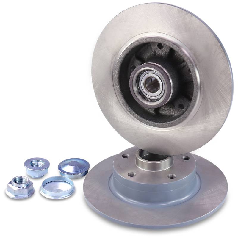 BESTPRICE 2x Bremsscheiben hinten Ø 260 mm voll mit ABS-Sensorring Kompatibel mit RENAULT MEGANE IV Grandtour (K9A/M/N_), MEGANE IV Schrägheck (B9A/M/N_) von Homry