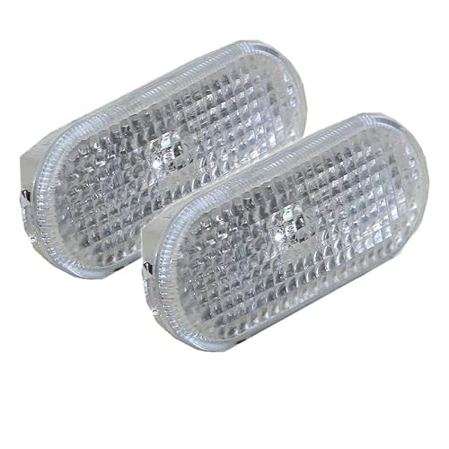 BESTPRICE 2x Seitenblinker links und rechts Blinker weiß ohne Lampentrager von BESTPRICE