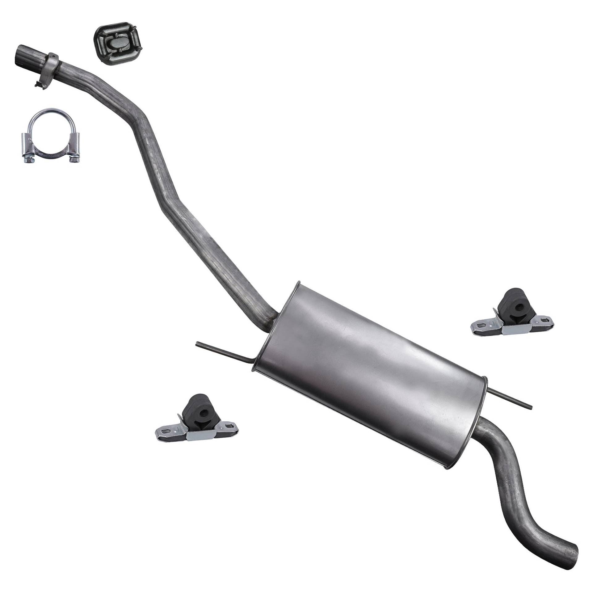 BESTPRICE Auspuff Schalldämpfer Set 1x Endschalldämpfer, mit Montagematerial Kompatibel mit VW TRANSPORTER T4 BESTPRICE Auspuff Schalldämpfer Set 1x Endschalldämpfer, mit Montagematerial Kompatibel mit VW TRANSPORTER T4 von BESTPRICE