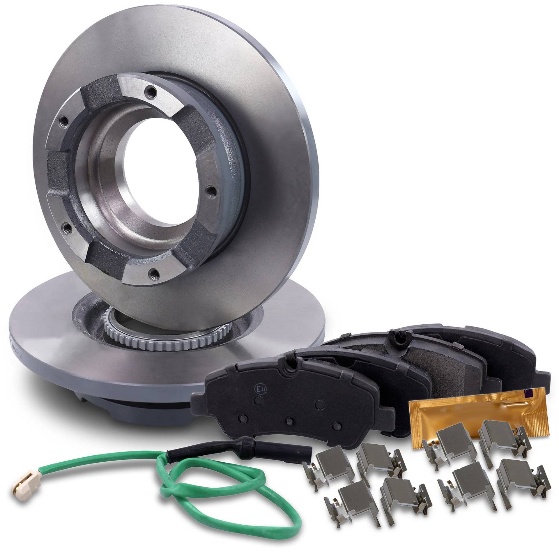 BESTPRICE BESTPRICE Bremsenset Hinterachse inkl. Bremsscheiben Ø 288 mm Voll + Bremsbeläge hinten Kompatibel mit FORD TRANSIT V363 Bus (FAD, FBD), TRANSIT V363 Kasten (FCD, FDD) von BESTPRICE