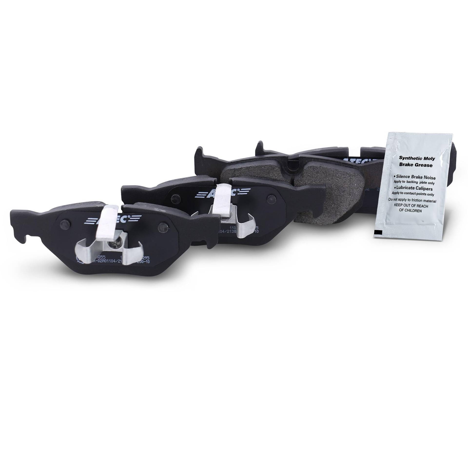 BESTPRICE Bremsbelagsatz Hinterachse, Bremsbeläge Bremsklötze hinten, 4 Stück, Kompatibel mit BMW 1er (E81), 1 (E87), 1 Cabrio (E88), 1 Coupe (E82), 3er (E90) (E93) (E92), 3 Touring (E91), X1 (E84) von BESTPRICE