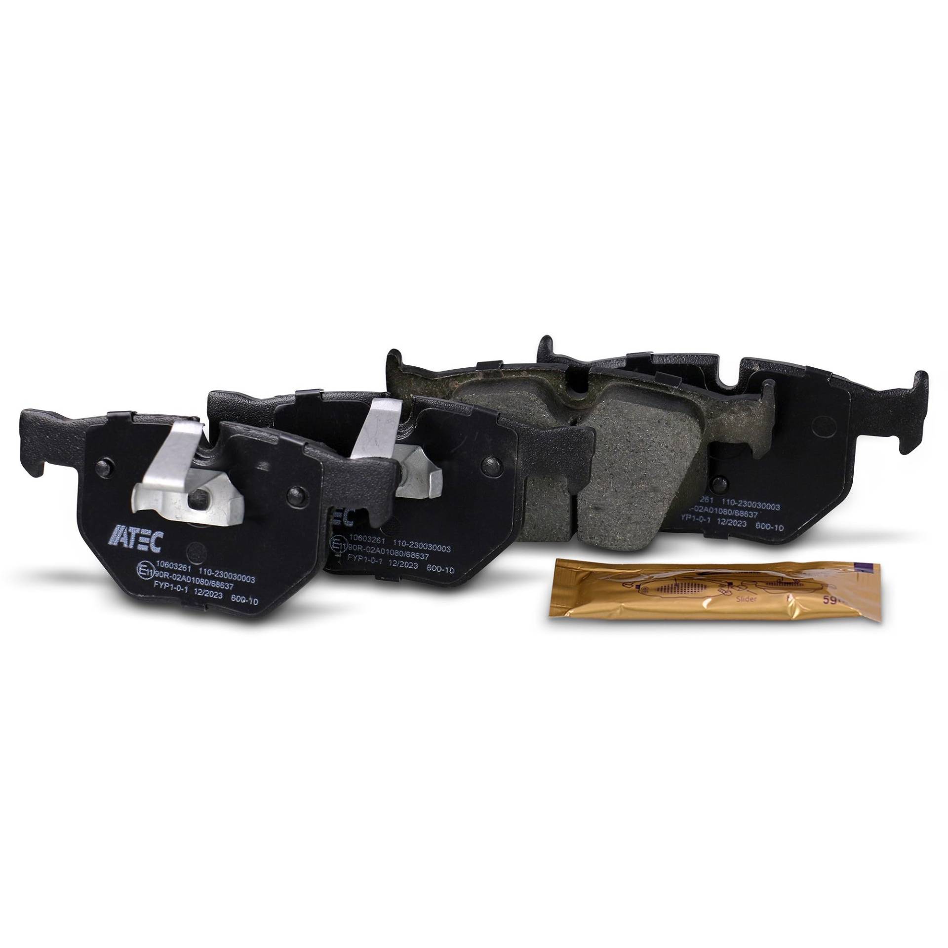 BESTPRICE Bremsbelagsatz Hinterachse, Bremsbeläge Bremsklötze hinten, 4 Stück, Kompatibel mit BMW X5 (E70), X6 (E71, E72) von BESTPRICE