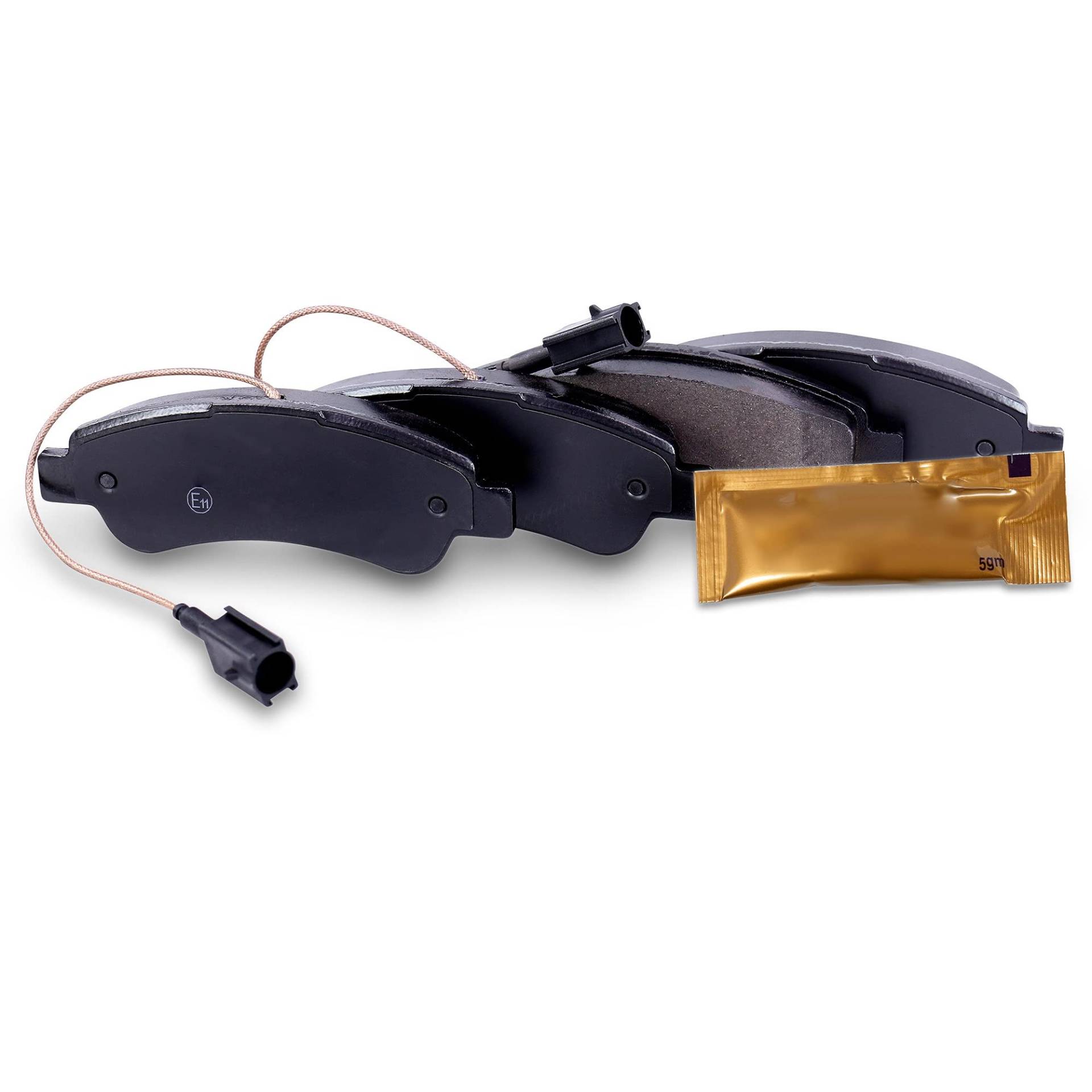 BESTPRICE Bremsbelagsatz Hinterachse, Bremsbeläge Bremsklötze hinten, 4 Stück, Kompatibel mit CITROËN JUMPER; FIAT DUCATO (250_); PEUGEOT BOXER von BESTPRICE