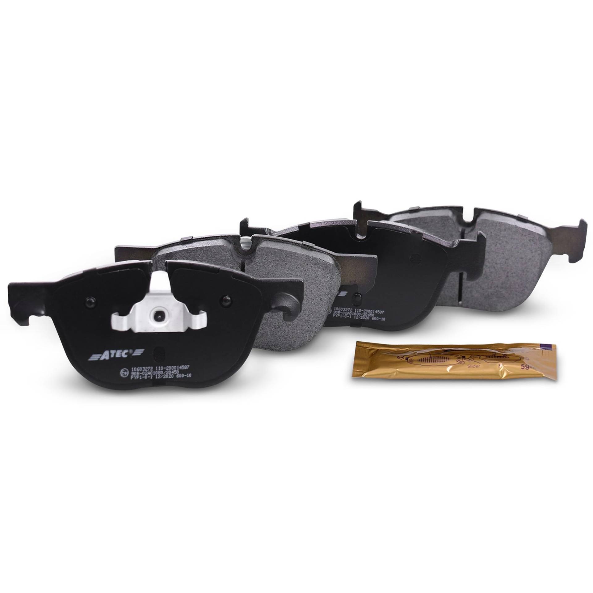BESTPRICE Bremsbelagsatz Vorderachse, Bremsbeläge Bremsklötze vorne, 4 Stück, Kompatibel mit BMW X5 (E70), X5 (F15, F85), X6 (E71, E72), X6 (F16, F86) von Homry