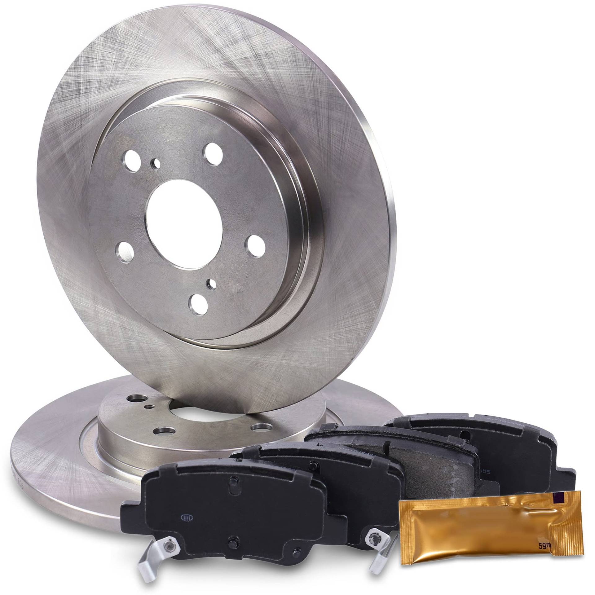 BESTPRICE BESTPRICE Bremsenset Hinterachse inkl. Bremsscheiben Ø 290 mm Voll + Bremsbeläge hinten, Kompatibel mit TOYOTA AVENSIS Kombi (_T27_), AVENSIS Stufenheck (_T27_) von BESTPRICE