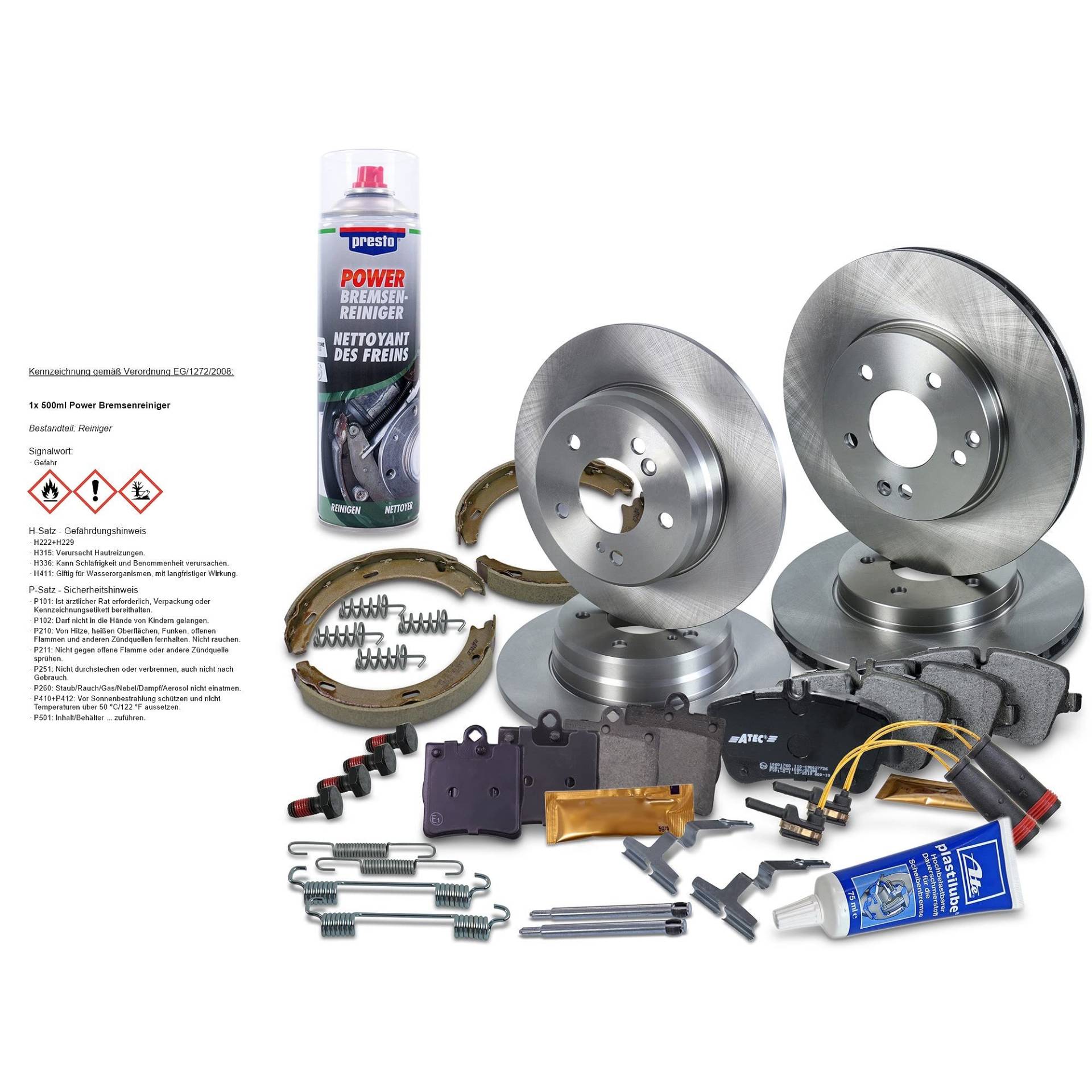BESTPRICE BESTPRICE Bremsenset inkl. Bremsscheiben vorne Ø 288 mm Belüftet + hinten Ø 278 mm Voll + Bremsbeläge vorne und Bremsbacken hinten + Verschleißkontakt BESTPRICE BESTPRICE Bremsenset inkl. Bremsscheiben vorne Ø 288 mm Belüftet + hinten Ø 278 mm Voll + Bremsbeläge vorne und Bremsbacken hinten + Verschleißkontakt von BESTPRICE
