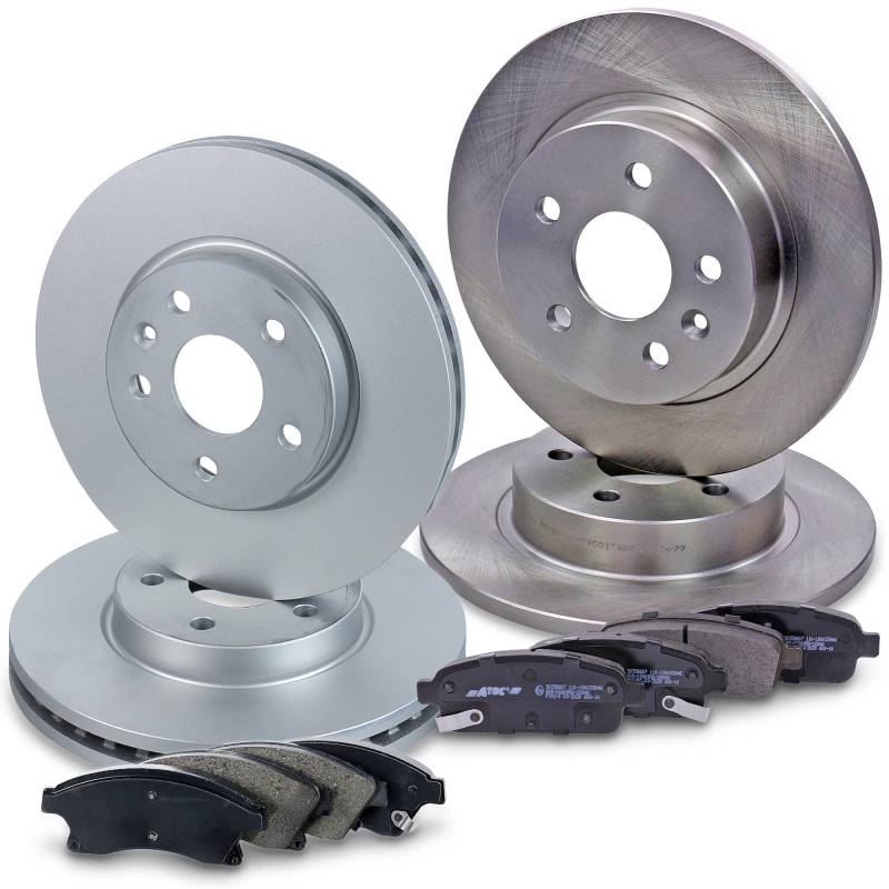BESTPRICE BESTPRICE Bremsenset inkl. Bremsscheiben vorne Ø 276 mm + hinten Ø 268 mm + Bremsbeläge vorne und hinten von Homry