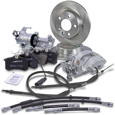 Bestprice Bremsscheiben+Beläge+Bremssättel Hinten für Ford, Seat, VW von BESTPRICE
