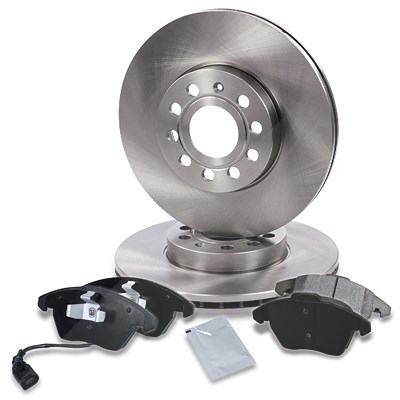 Bestprice Bremsscheiben+Bremsbeläge Vorderachse BELÜFTET für Audi, Seat, Skoda, VW von BESTPRICE