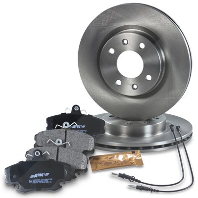 Bestprice Bremsscheiben + Bremsbeläge Vorderachse Belüftet für Dacia, Renault von BESTPRICE