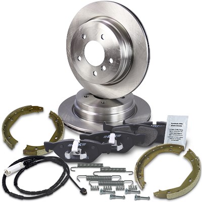 Bestprice Bremsscheiben + Bremsbeläge Hinterachse Belüftet für BMW von BESTPRICE