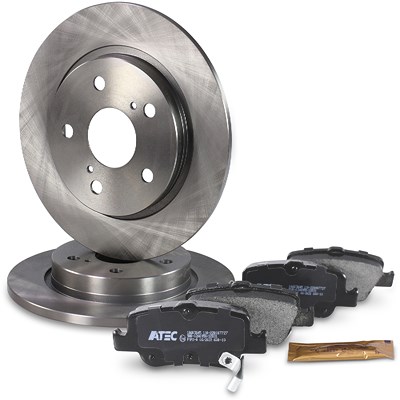 Bestprice Bremsscheiben + Bremsbeläge Hinterachse Voll für Toyota von BESTPRICE