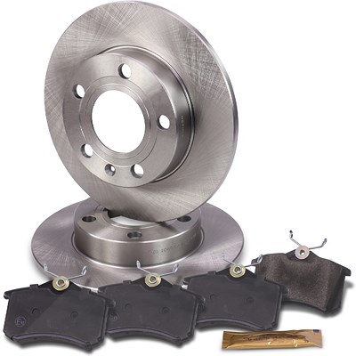 Bestprice Bremsscheiben + Bremsbeläge Hinterachse Voll für Audi von BESTPRICE