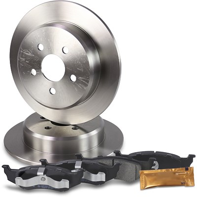 Bestprice Bremsscheiben + Bremsbeläge Hinterachse Voll für Chrysler von BESTPRICE