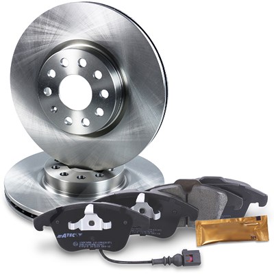 Bestprice Bremsscheiben + Bremsbeläge Vorderachse Belüftet für Audi, Seat, VW von BESTPRICE